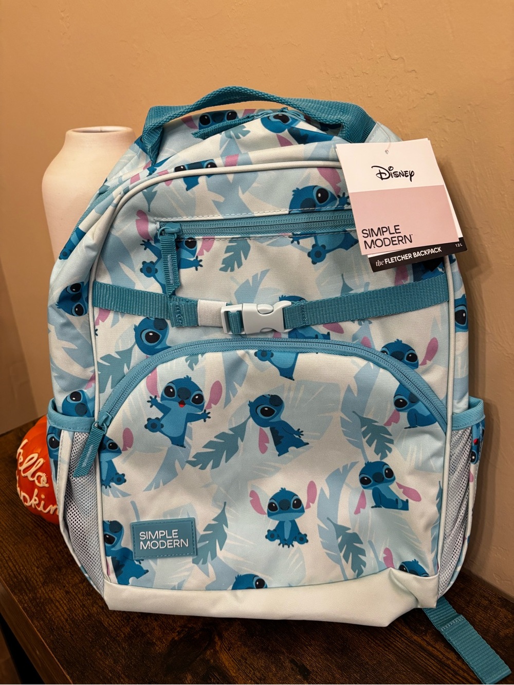 Disney Simple Modern Light Blue Stitch Fletcher Medium Backpack